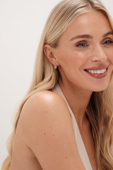 Simply Silver Sterling Silver 925 Polished Mini Hoop Earrings