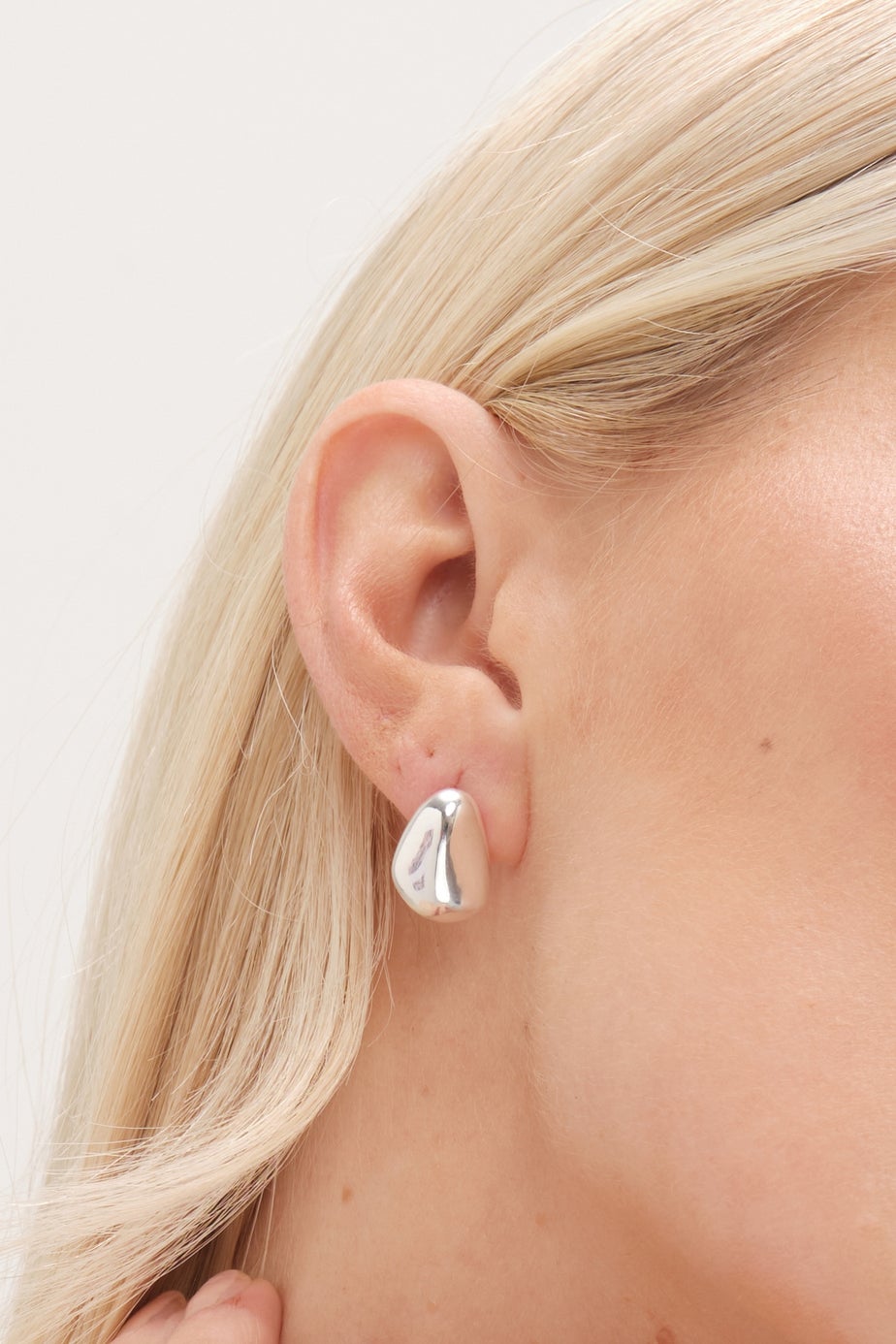 Simply Silver Sterling Silver 925 Cubic Zirconia Infinity Stud Earrings