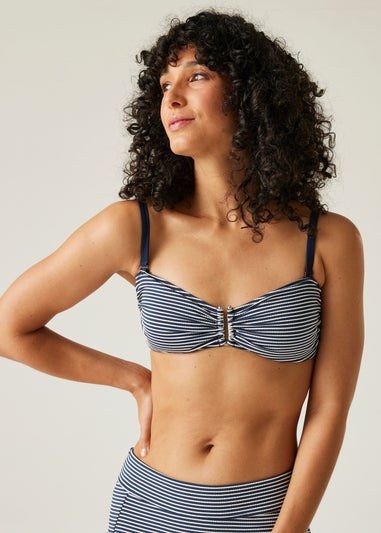 Regatta Navy Seeksucker Stripe Aceana III Bikini Top