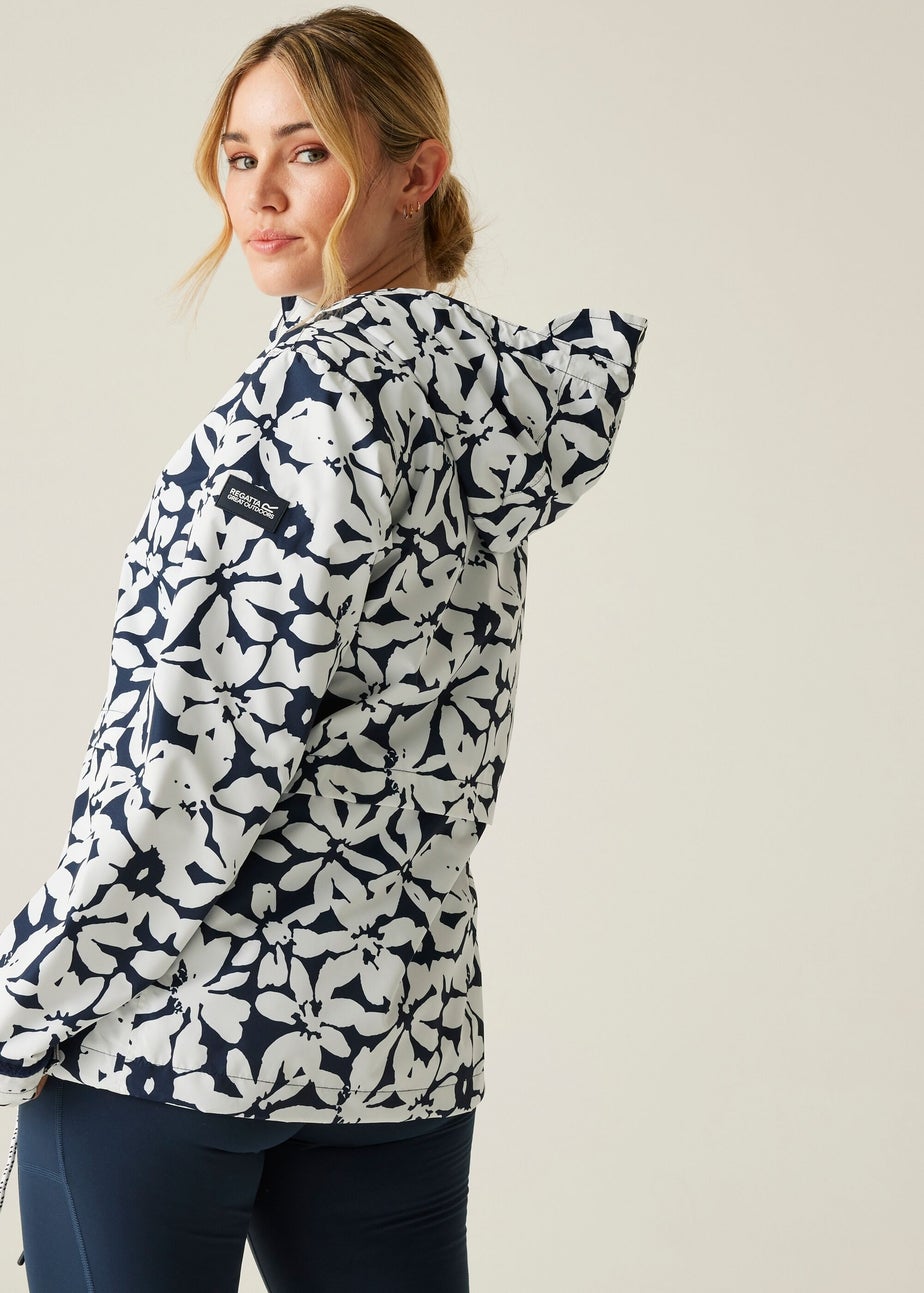 Regatta Navy Large Floral Bayletta II Waterproof Breathable Isotex Jacket