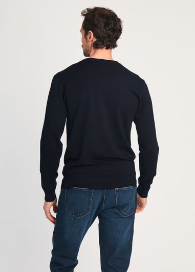 French Connection Navy Crew Neck Long Sleeve Knitted Jumper