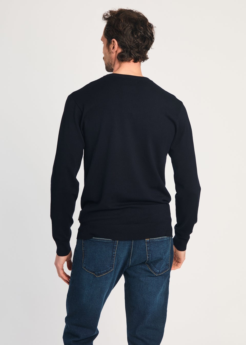 French Connection Navy Crew Neck Long Sleeve Knitted Jumper