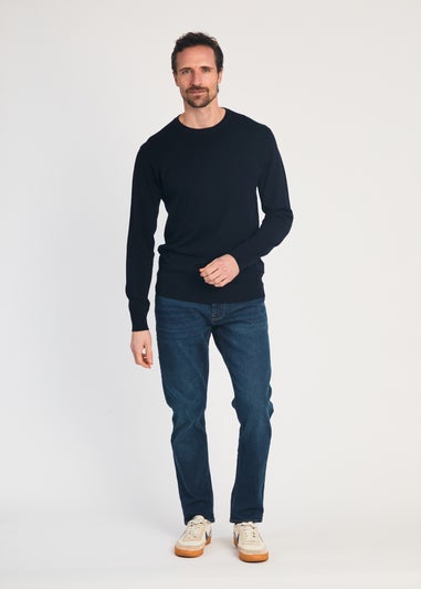 French Connection Navy Crew Neck Long Sleeve Knitted Jumper