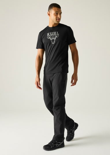 Regatta Black Highton Stret Waterproof, Breathable Trousers