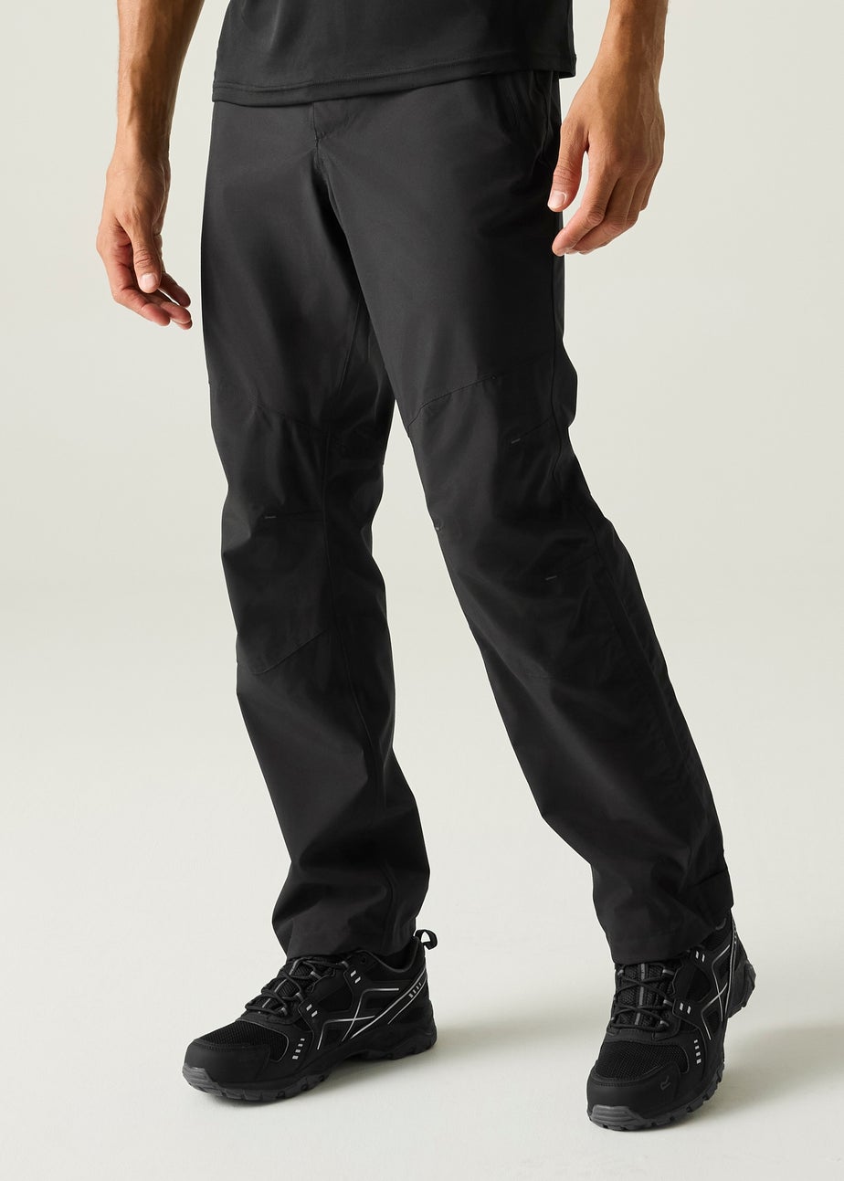 Regatta Black Highton Stret Waterproof, Breathable Trousers