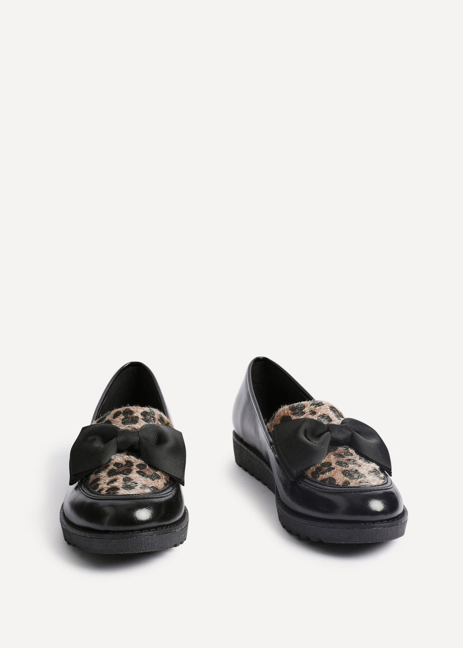 Linzi Cathy Multi Leopard Print Classic Slip On Loafer