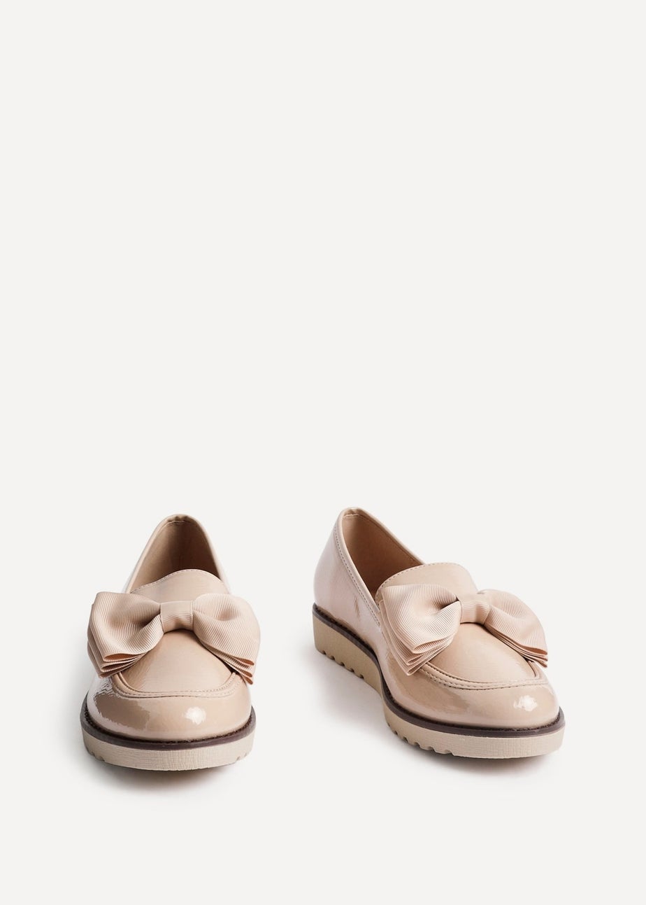 Linzi Cathy Camel Patent Classic Slip On Loafer