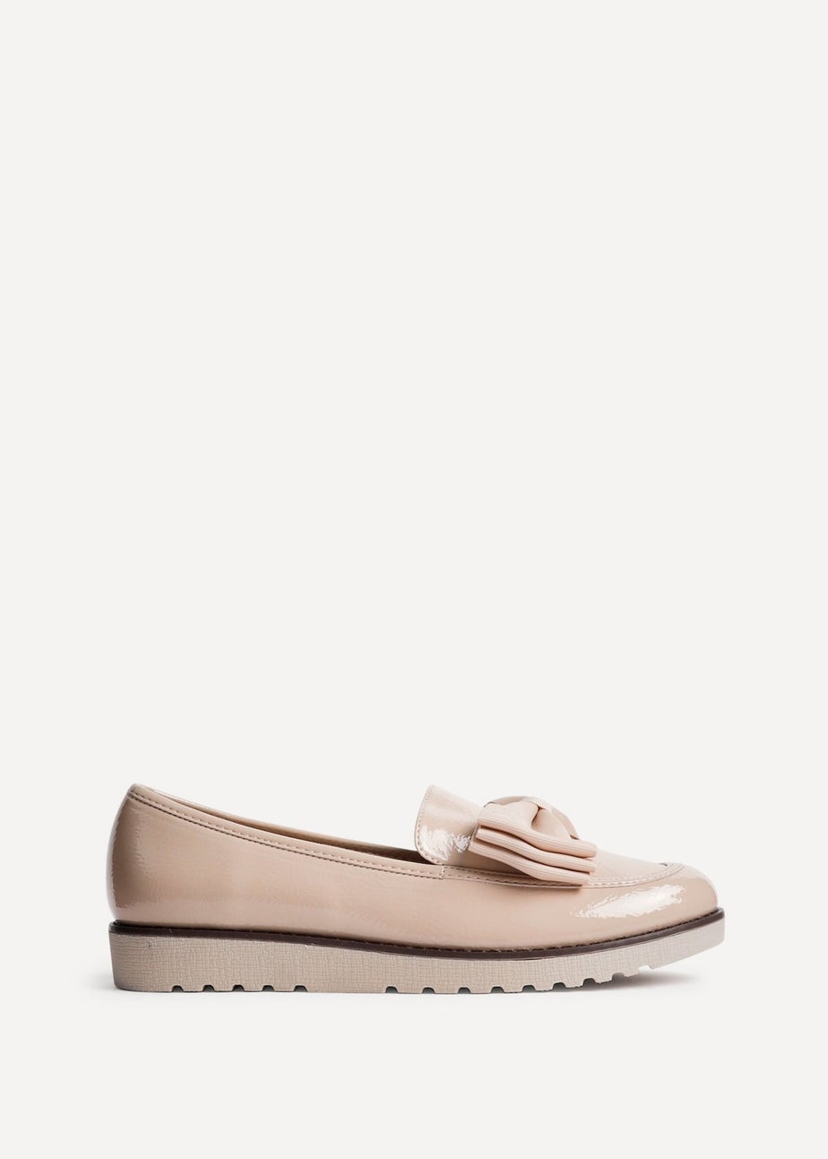 Linzi Cathy Camel Patent Classic Slip On Loafer