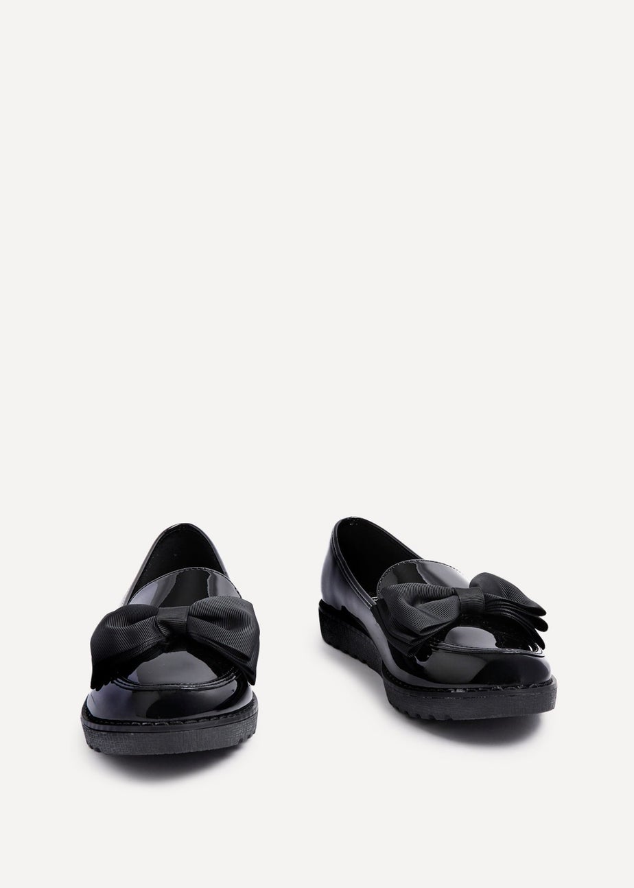 Linzi Cathy Black Patent Classic Slip On Loafer