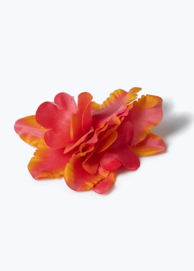 Muse Orange Floral Hair Clip
