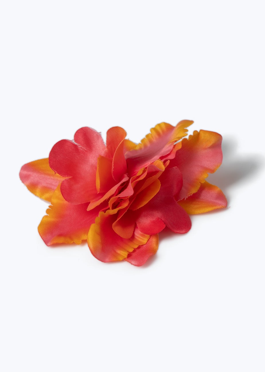 Muse Orange Floral Hair Clip