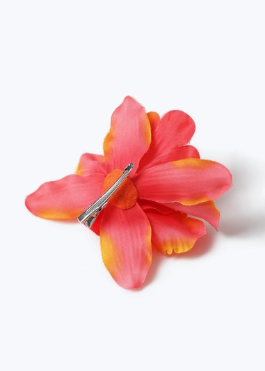 Muse Orange Floral Hair Clip