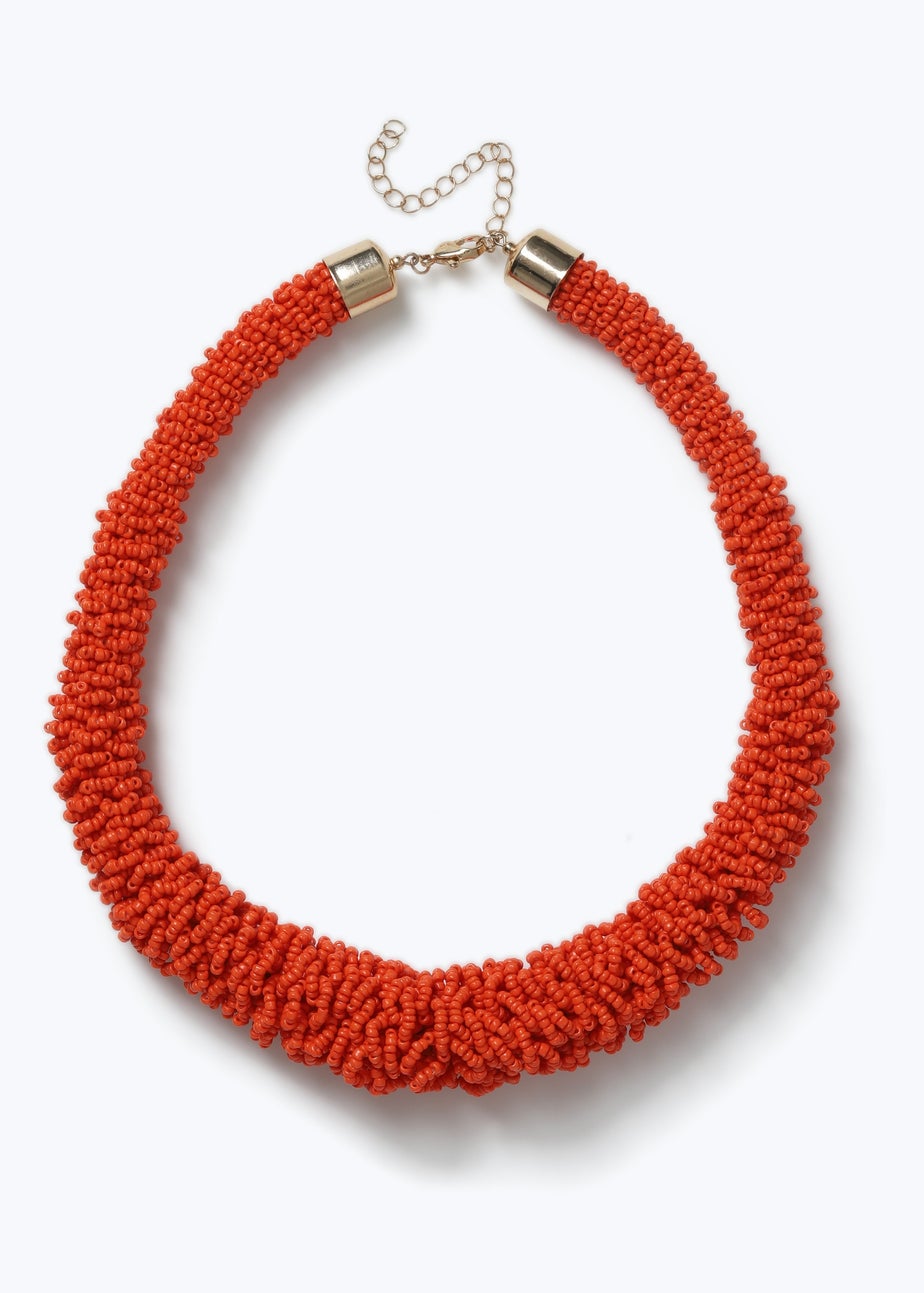 Muse Red Sea Bead Necklace
