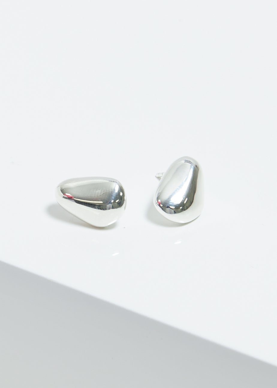 Simply Silver Sterling Silver 925 Polished Nugget Stud Earrings