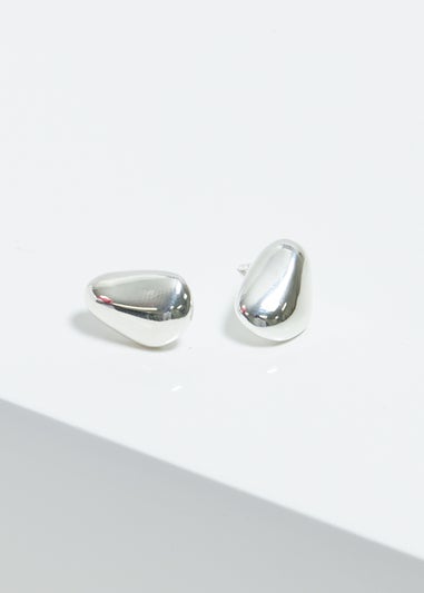 Simply Silver Sterling Silver 925 Polished Nugget Stud Earrings