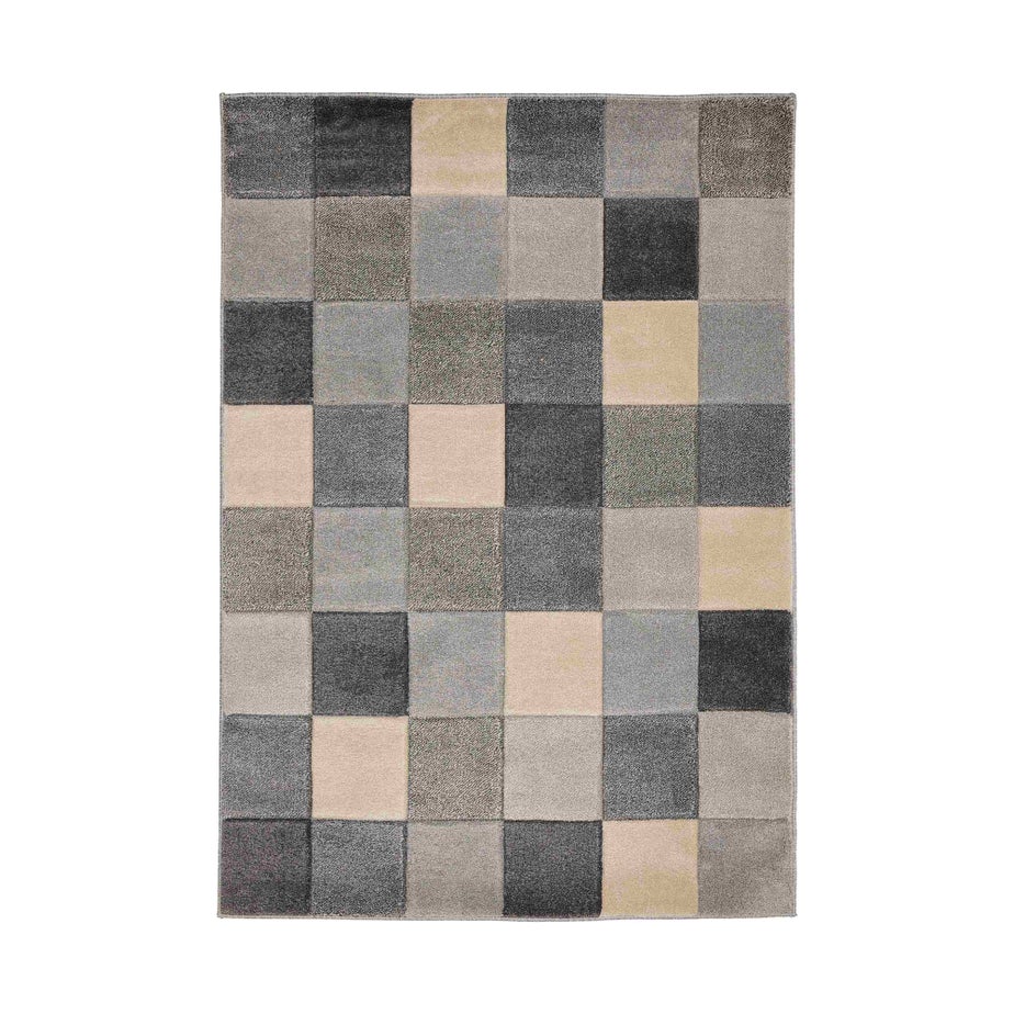 Homemaker Grey Blocks Rug
