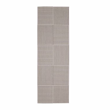 Homemaker Natural Multistripe Design Runner Rug