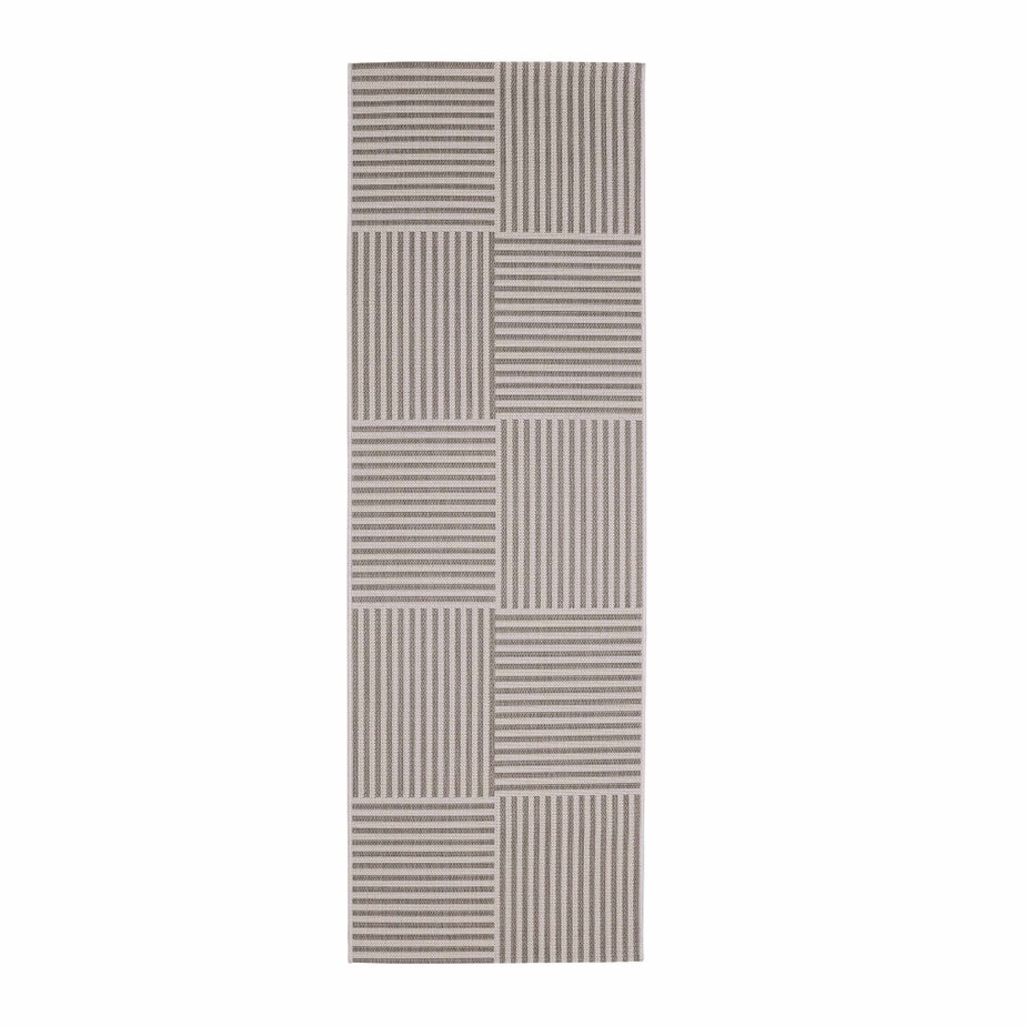 Homemaker Natural Multistripe Design Runner Rug