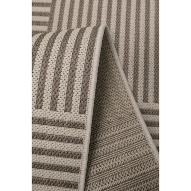 Homemaker Natural Multistripe Design Runner Rug
