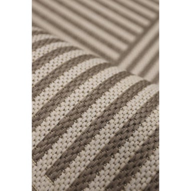Homemaker Natural Multistripe Design Runner Rug