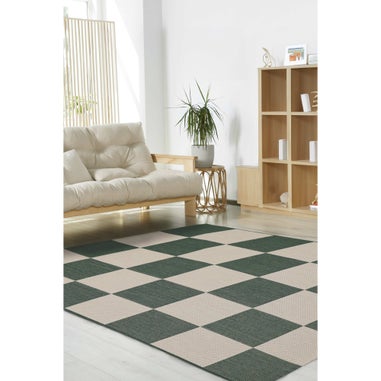 Homemaker Green Chequer Rug