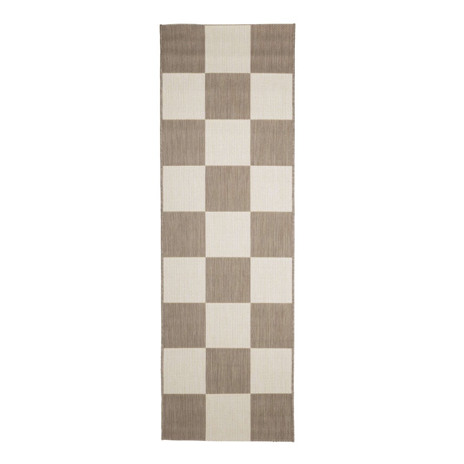 Homemaker Natural Chequer Runner Rug