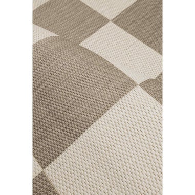 Homemaker Natural Chequer Runner Rug