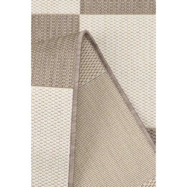 Homemaker Natural Chequer Runner Rug