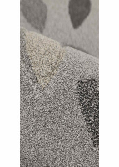 Homemaker Grey Leaf Design Rug