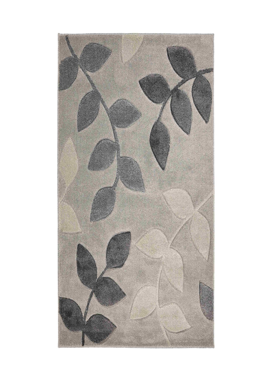 Homemaker Grey Leaf Design Rug
