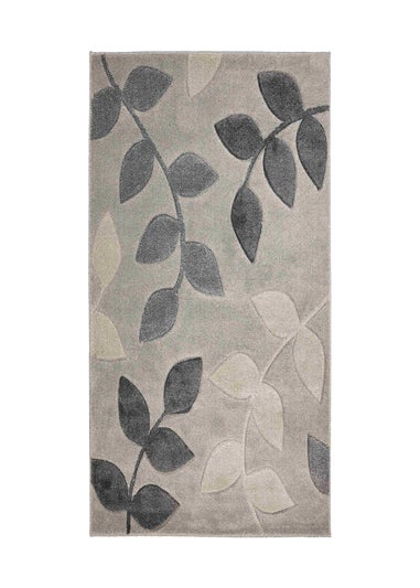 Homemaker Grey Leaf Design Rug