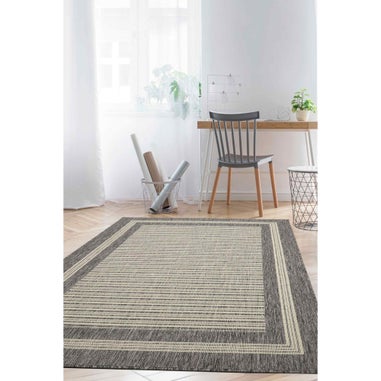 Homemaker Gel Backed Border Steel Rug