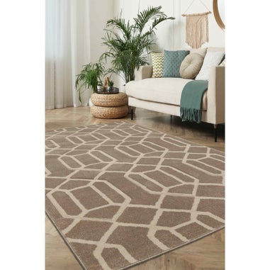 Homemaker Lattice Natural Rug