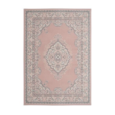 Homemaker Pink Traditional Rug