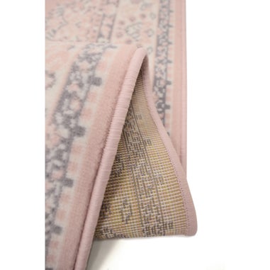 Homemaker Pink Traditional Rug
