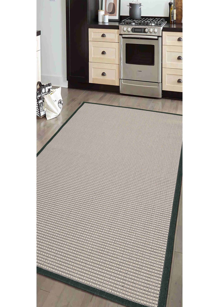 Homemaker Green Border Rug