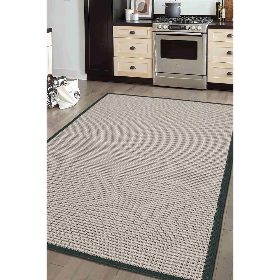 Homemaker Green Border Rug