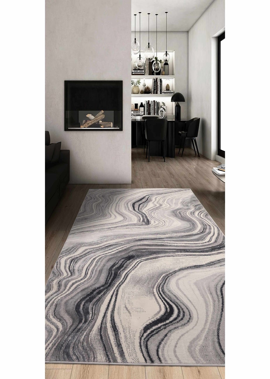 Homemaker Grey Watercolour Rug