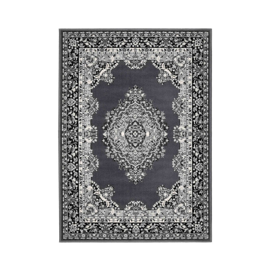 Homemaker Grey Traditional Runner Rug