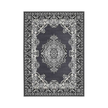 Homemaker Grey Traditional Runner Rug