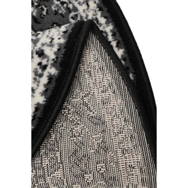 Homemaker Traditional Black Round Rug