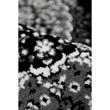 Homemaker Traditional Black Round Rug