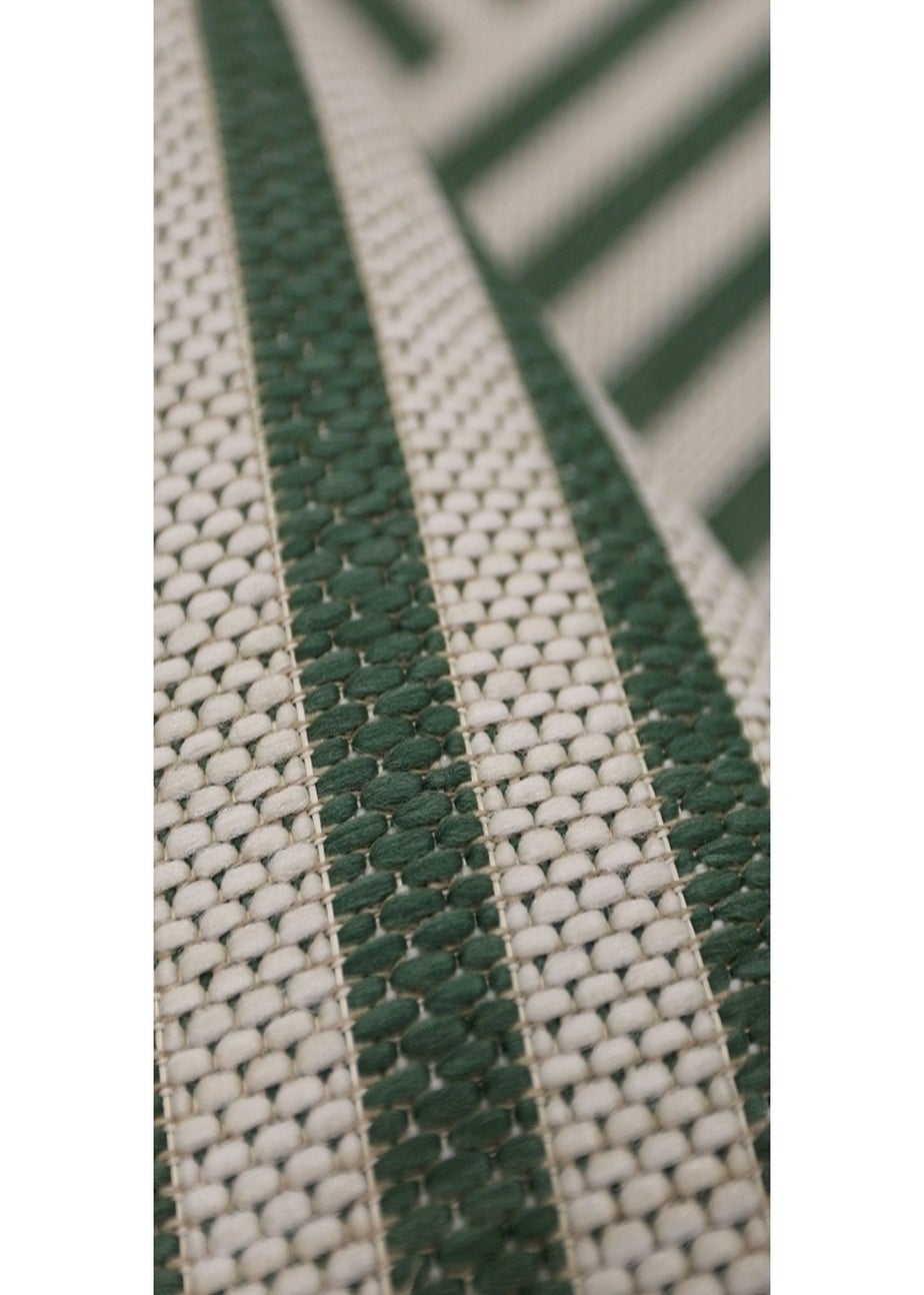 Homemaker Green Multistripe Design Rug