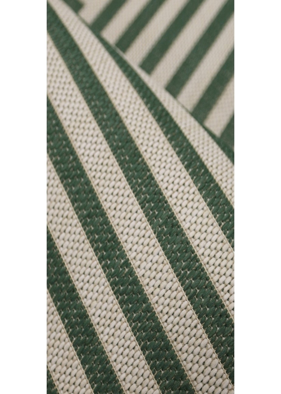 Homemaker Green Multistripe Design Rug