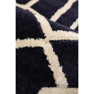 Homemaker Lattice Navy Rug