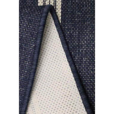Homemaker Gel Backed Navy Border Rug
