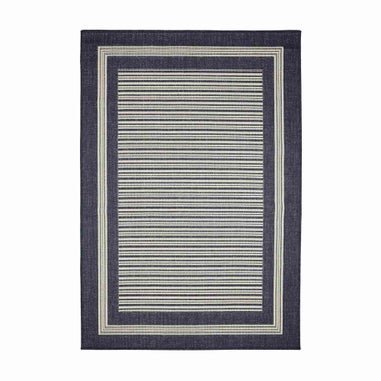 Homemaker Gel Backed Navy Border Rug