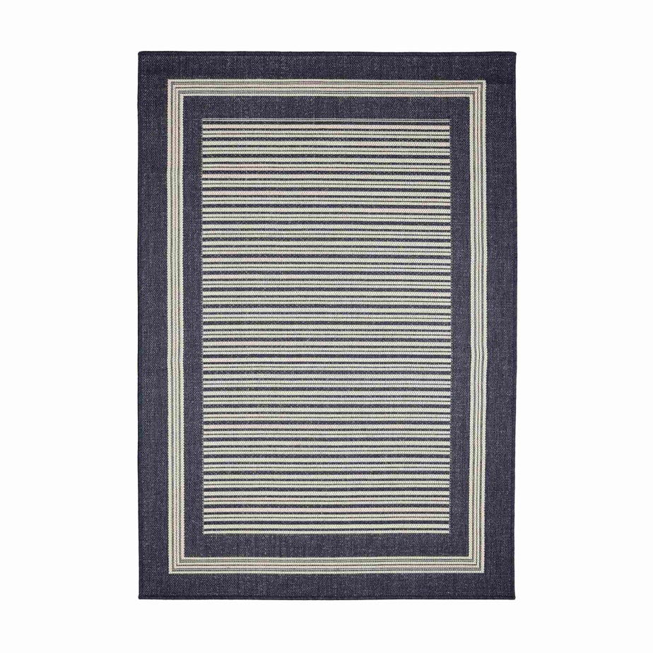 Homemaker Gel Backed Navy Border Rug