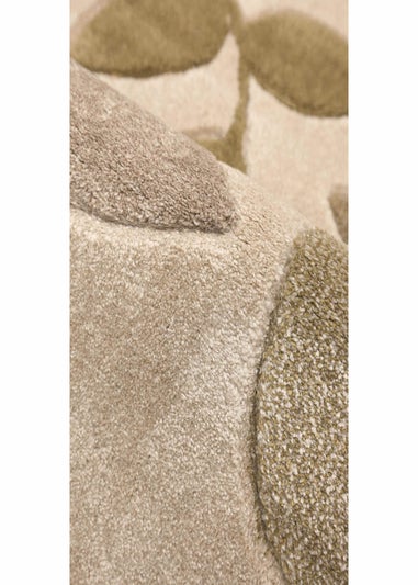 Homemaker Green Leaf Design Rug