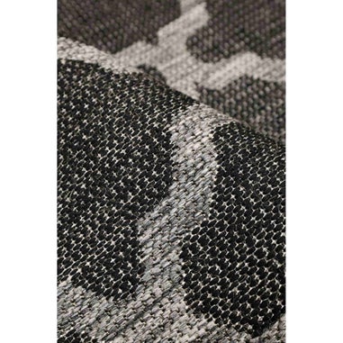 Homemaker Black Trellis Gel Flatweave Runner Rug